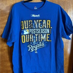 Majestic  KC Royals Blue T-Shirt